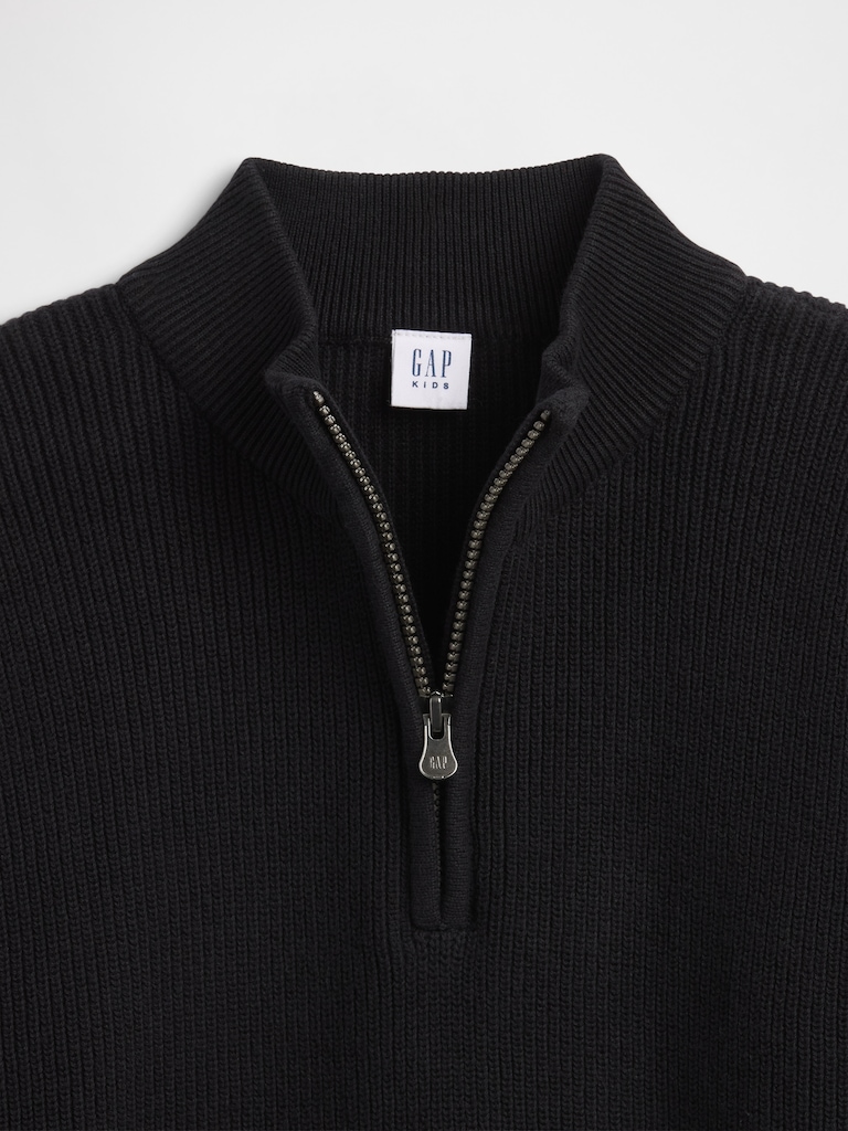 Kids Half-Zip Mockneck Sweater
