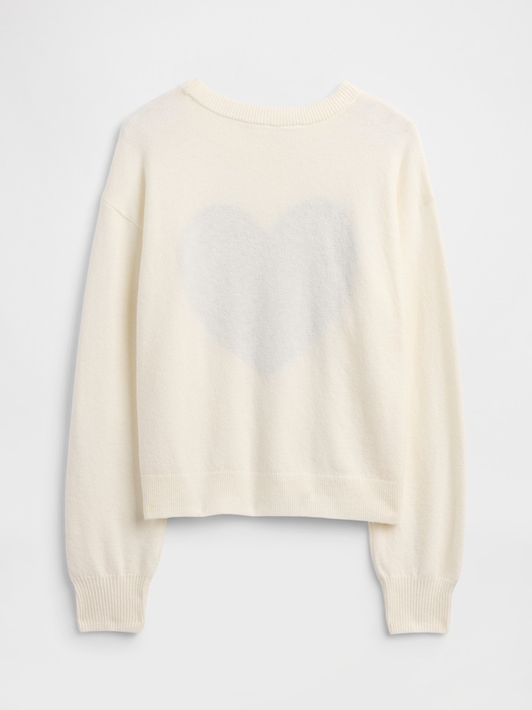 Kids CashSoft Relaxed Intarsia Sweater