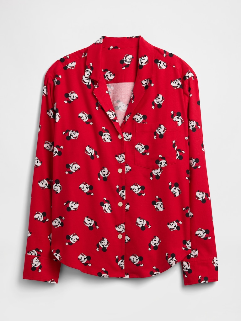 Gap × Disney Relaxed Flannel PJ Shirt