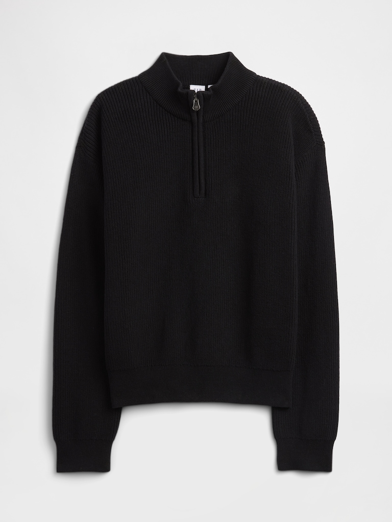 Kids Half-Zip Mockneck Sweater