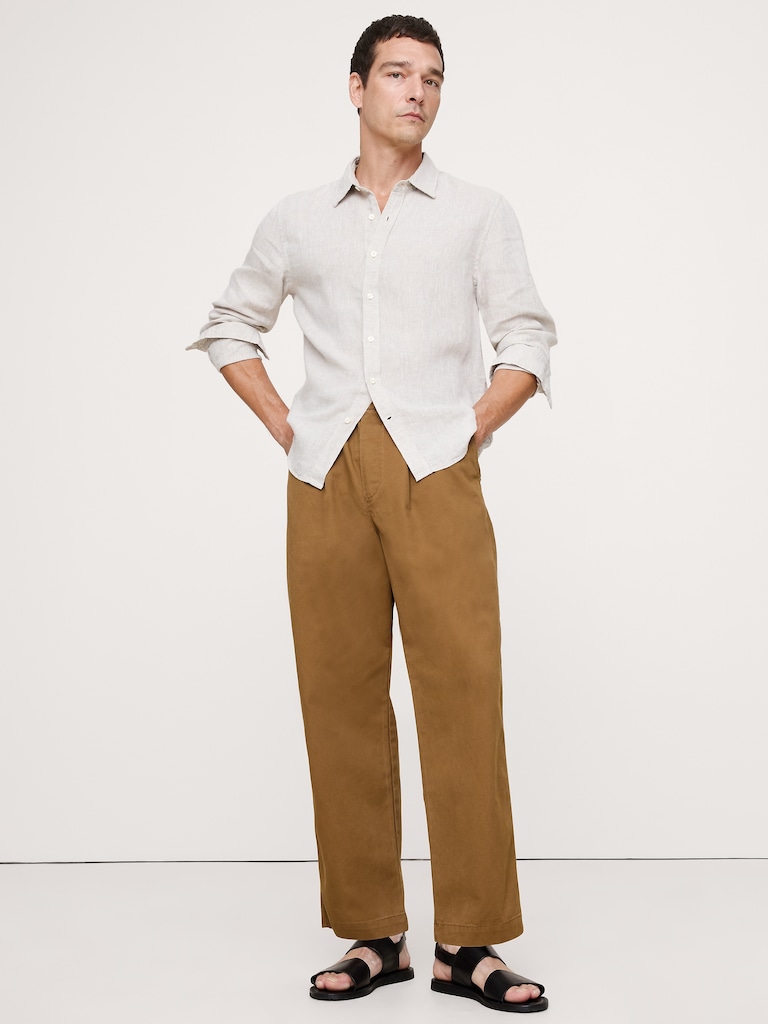 Loose Lightweight Cotton Pull-On Pant