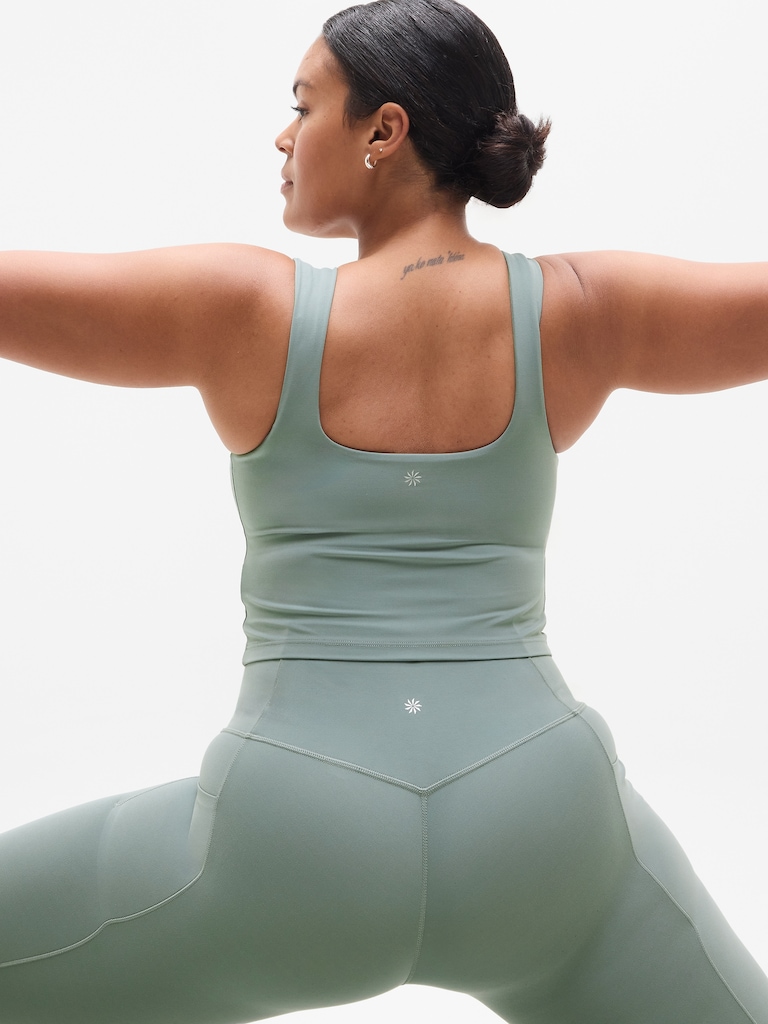 Transcend Square Neck Crop Sports Bra D-DD