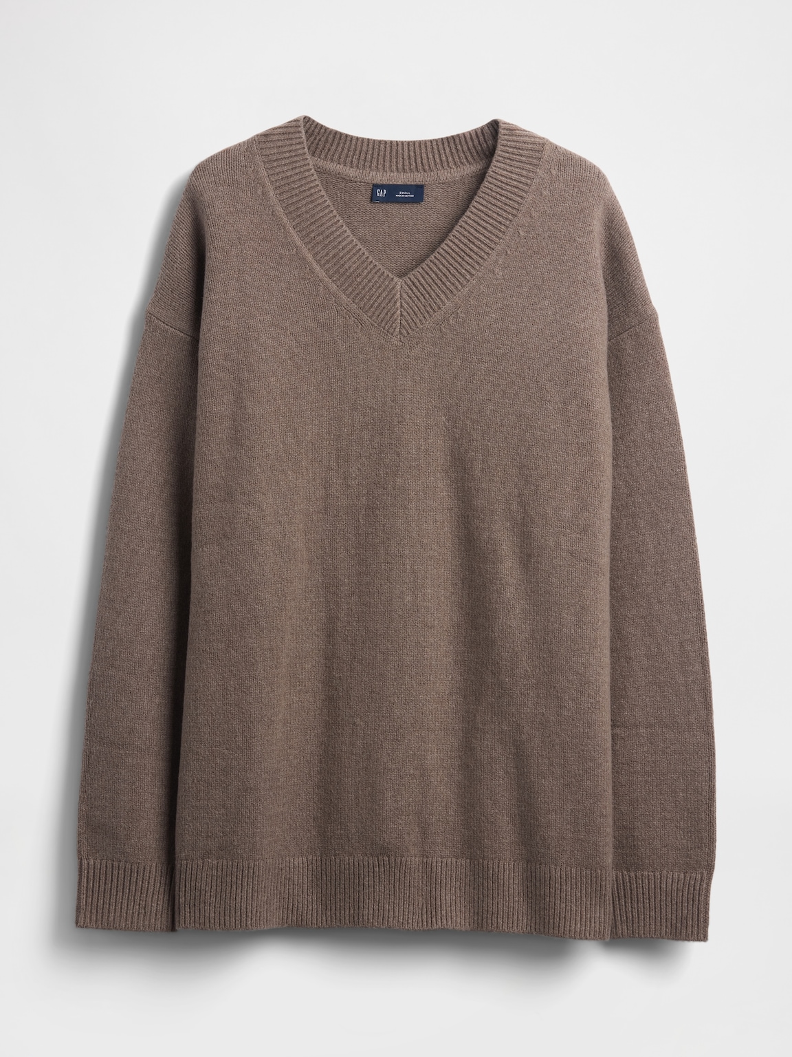 CashSoft Oversized V-Neck Sweater