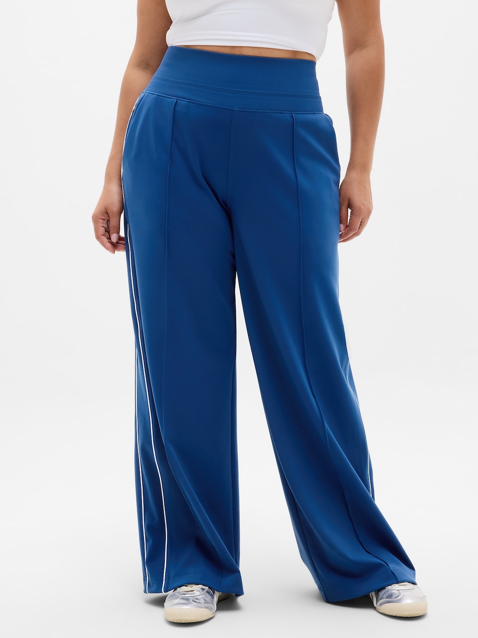 Venice High Rise Track Stripe Wide Leg Pant