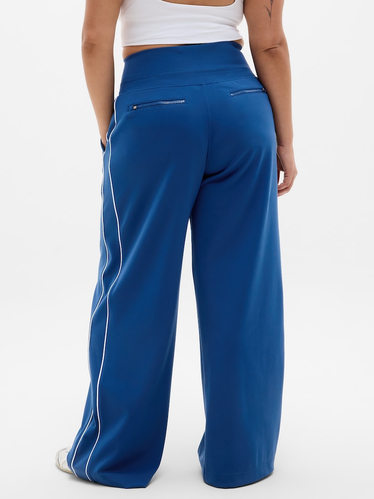 Venice High Rise Track Stripe Wide Leg Pant