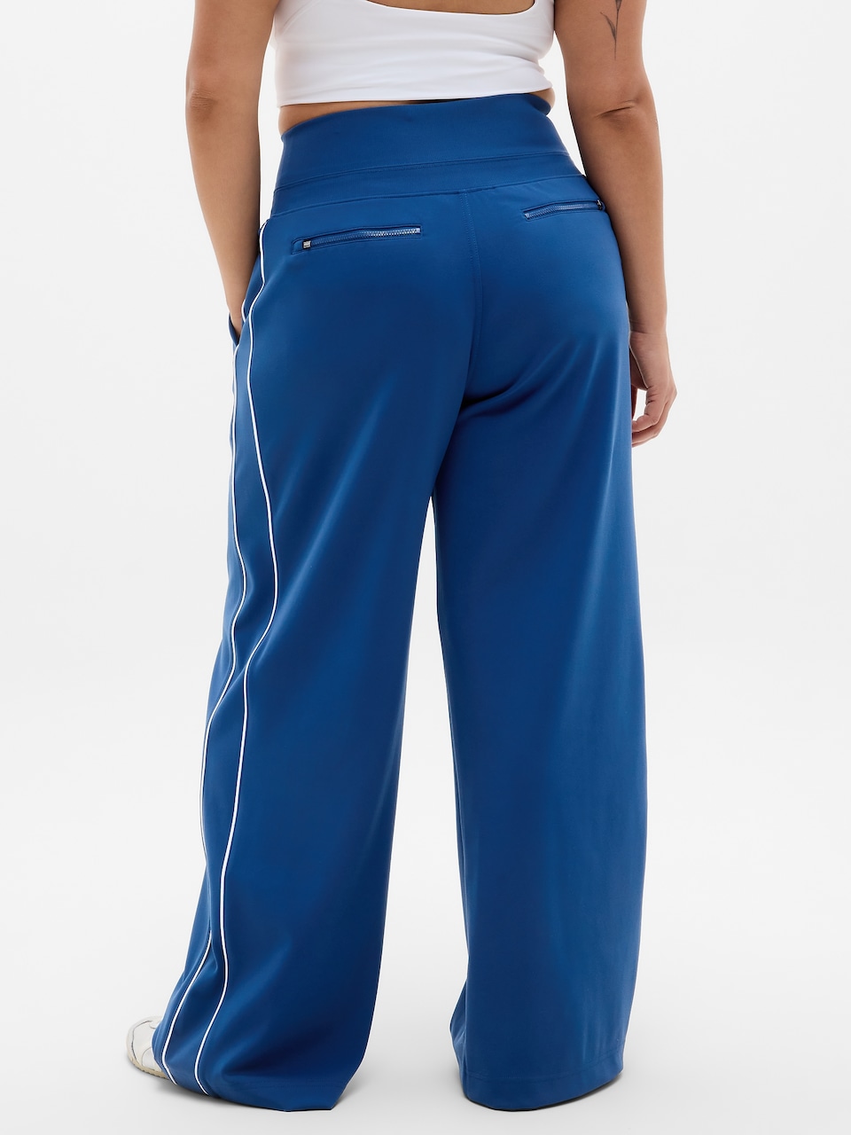 Venice High Rise Track Stripe Wide Leg Pant