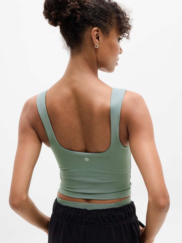 Transcend Square Neck Crop Sports Bra D-DD