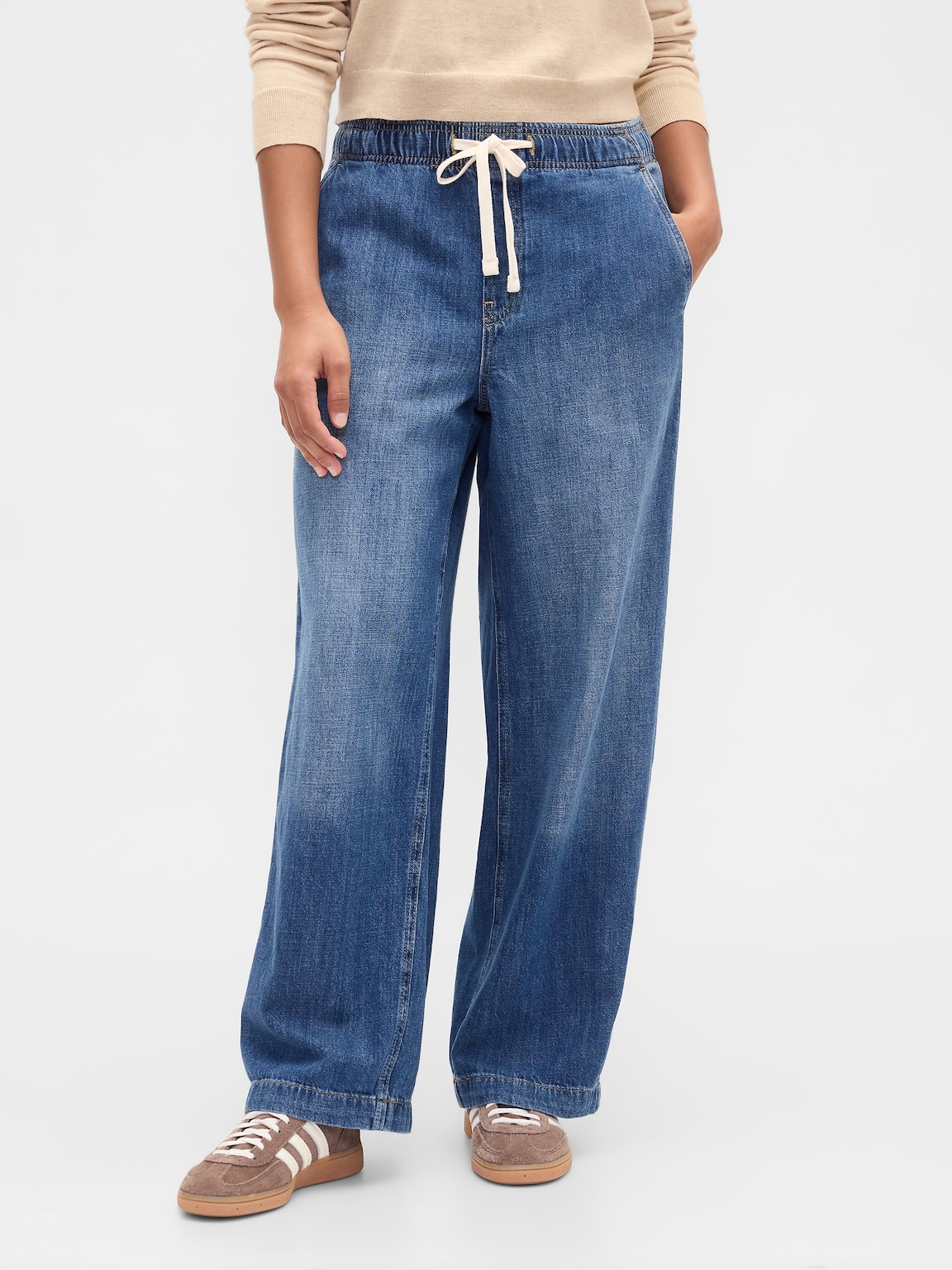 High Rise Easy Wide-Leg Jeans