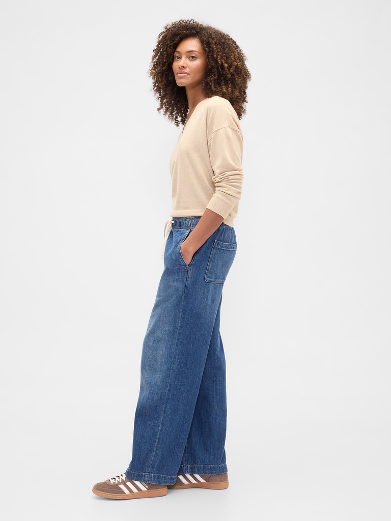 High Rise Easy Wide-Leg Jeans