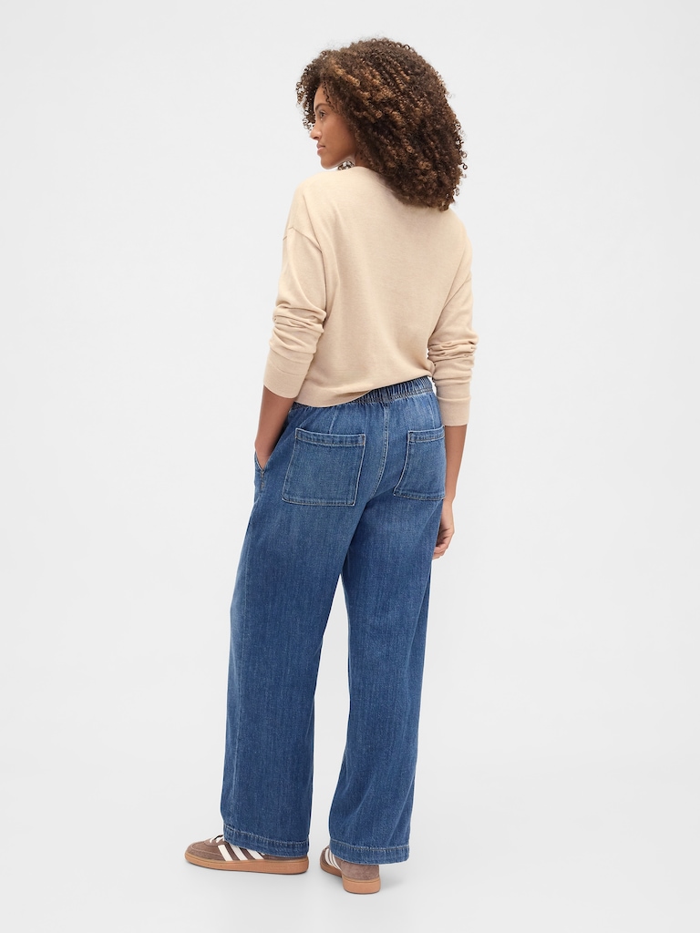 High Rise Easy Wide-Leg Jeans