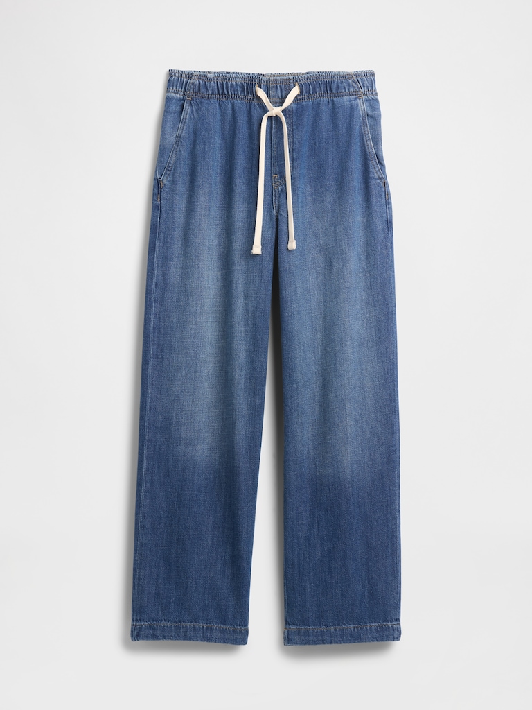 High Rise Easy Wide-Leg Jeans