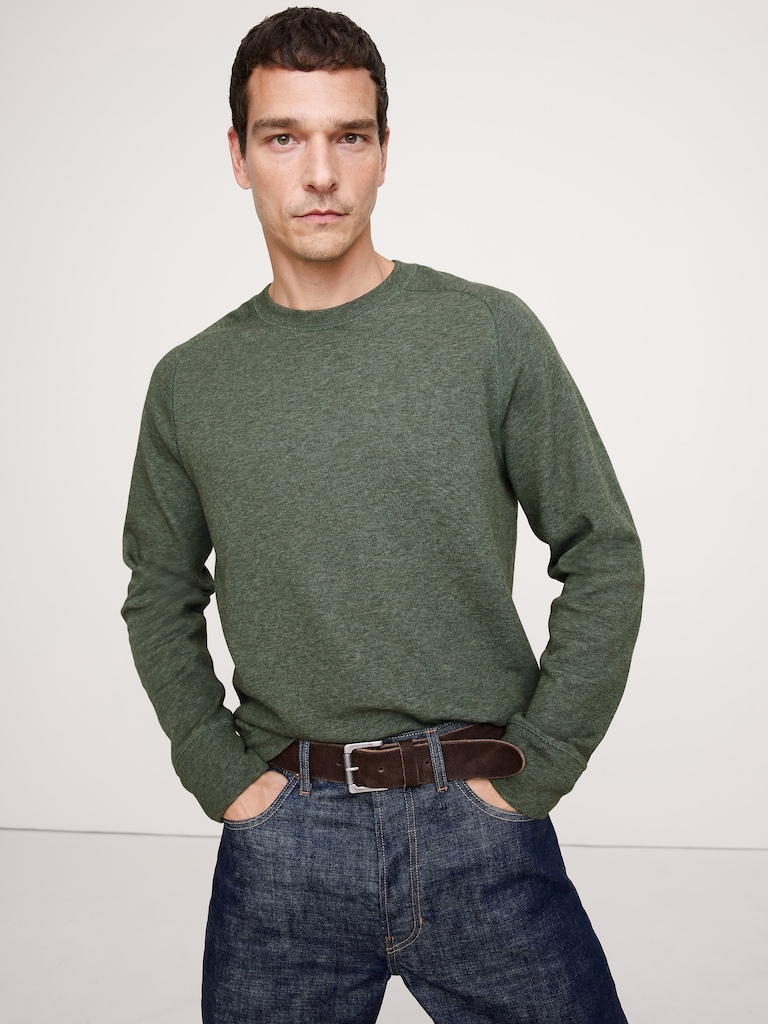 Slub Double-Knit Crew-Neck T-Shirt