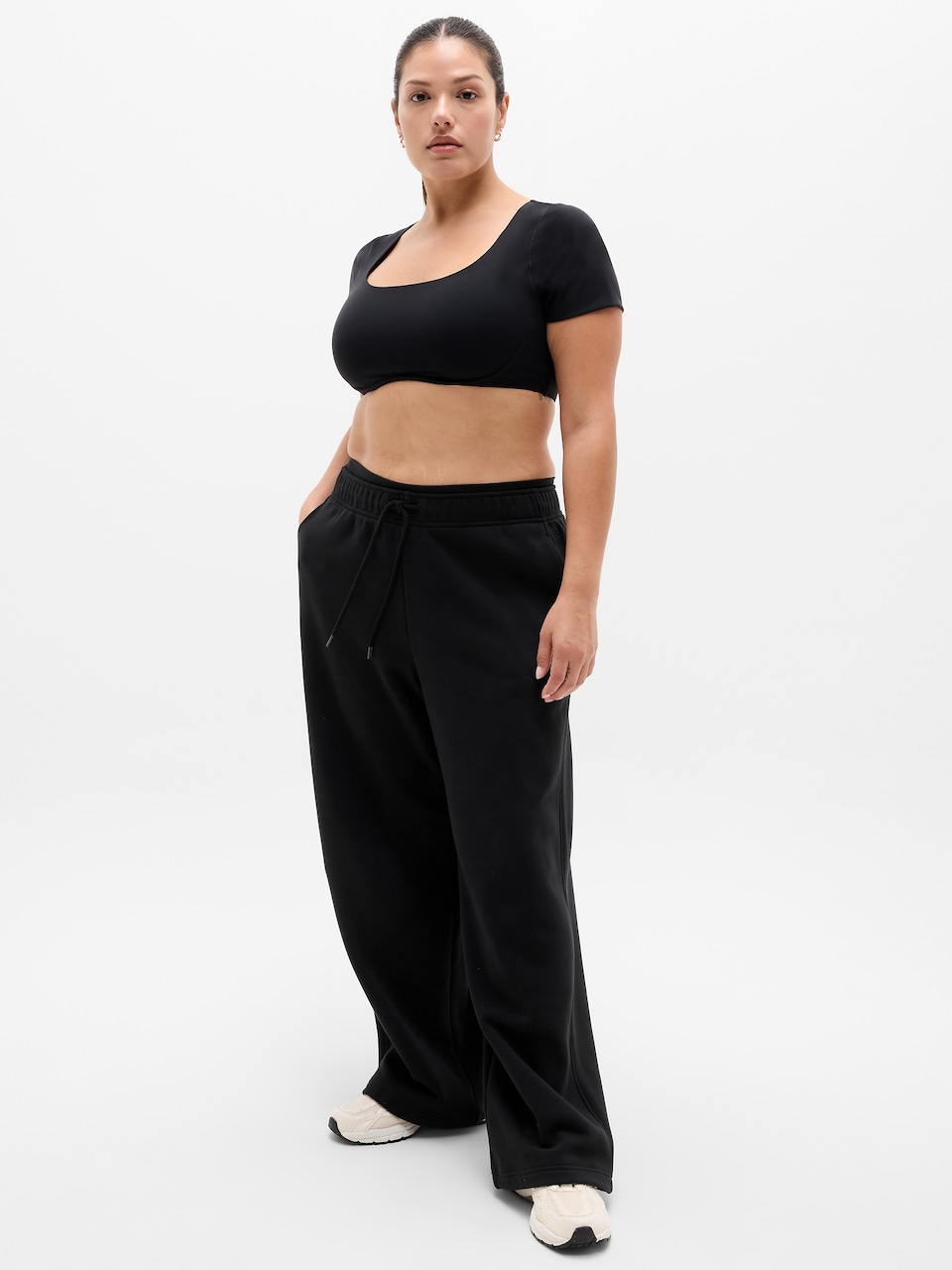 BodyMove Square Neck Crop Tee
