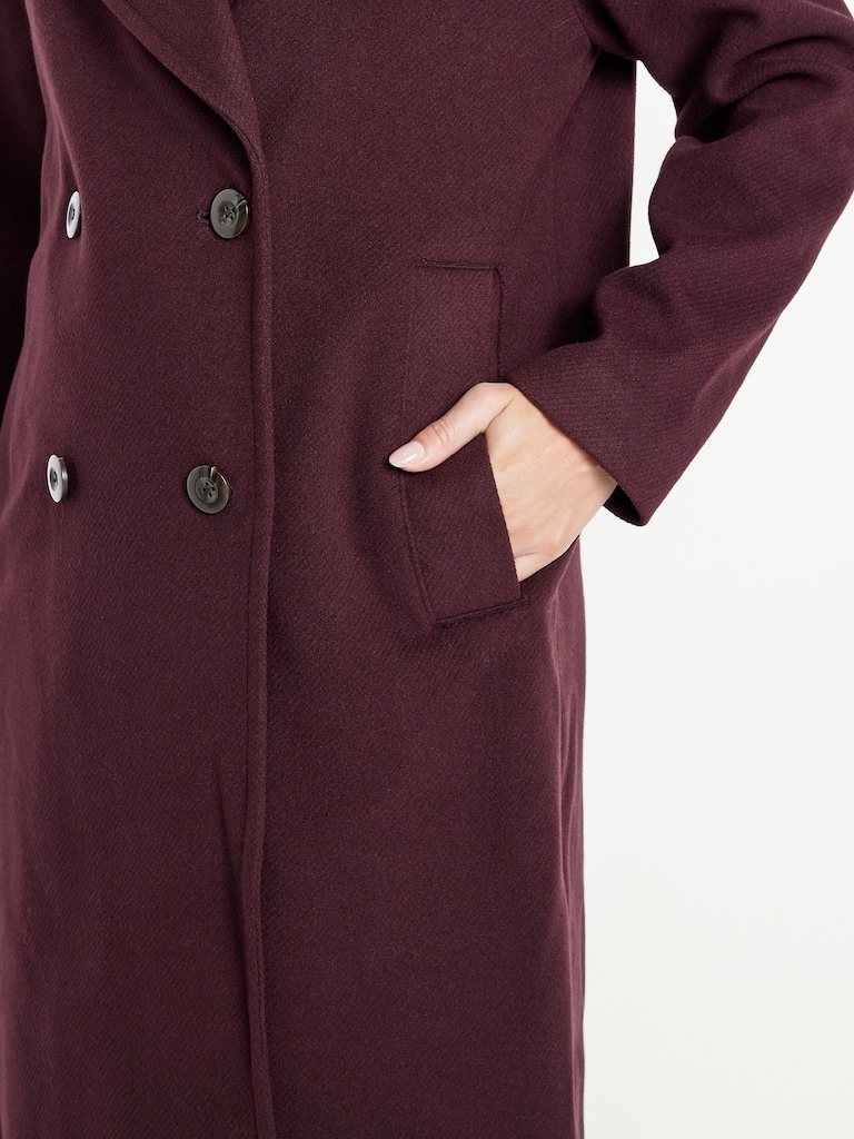 Oversized Twill Overcoat