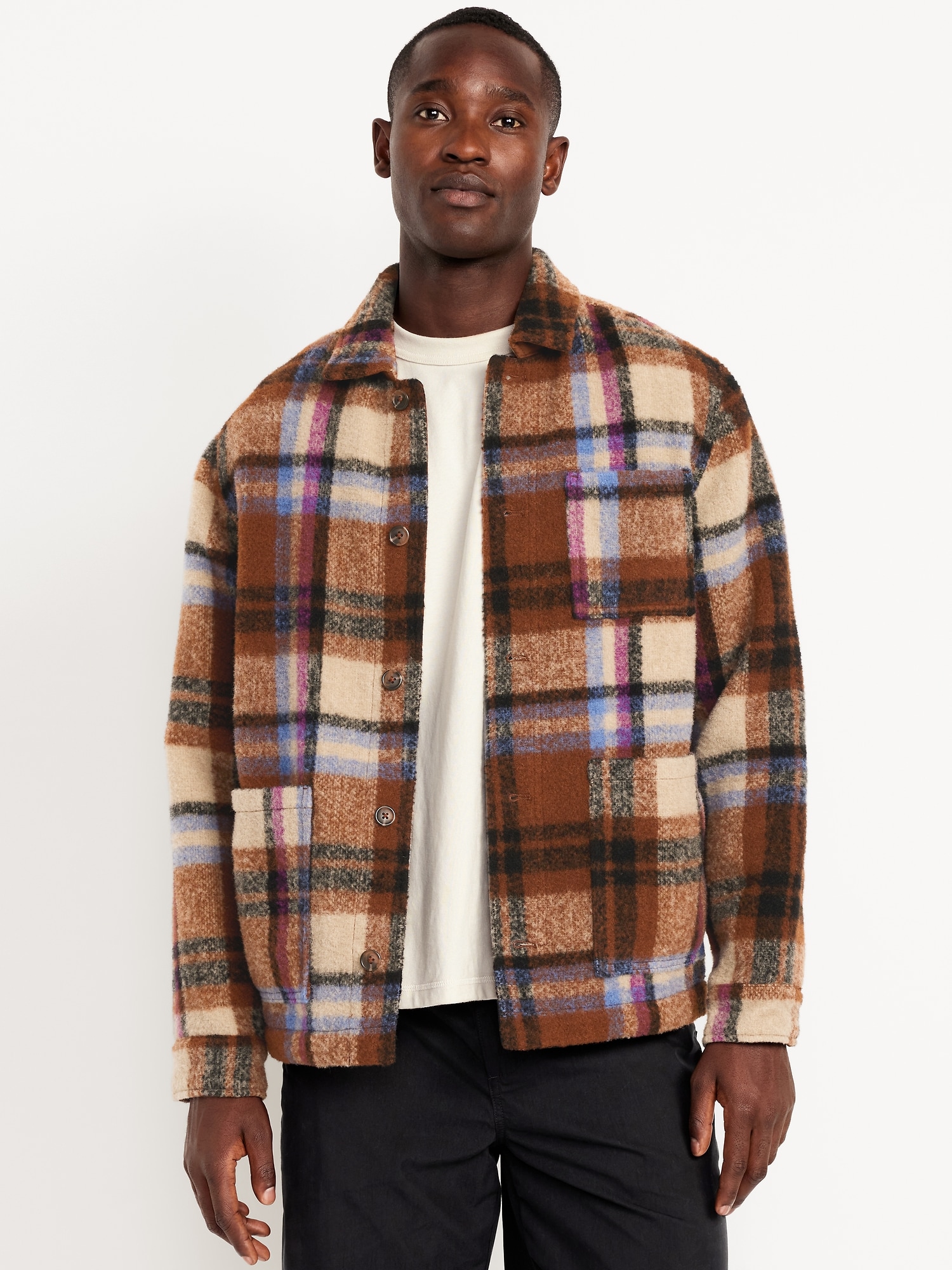 Oversized Heavyweight Plaid Flannel Shirt