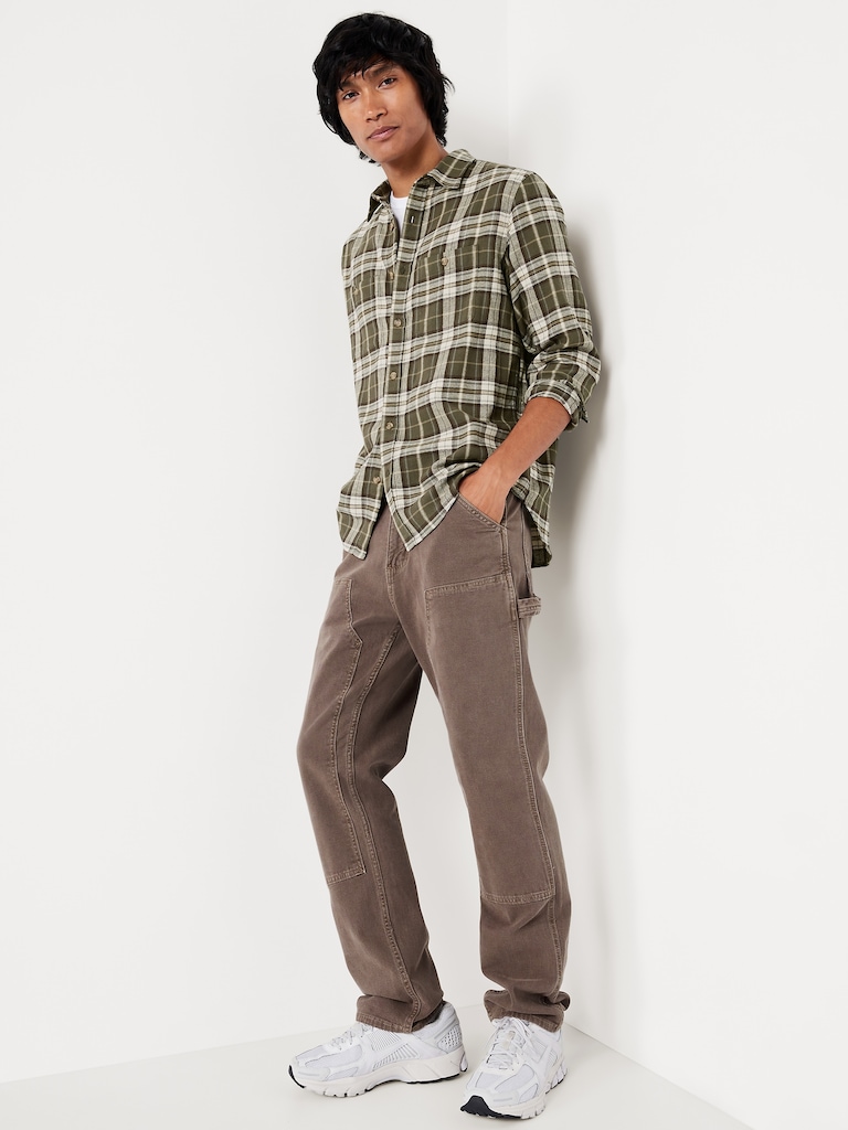 Plaid Flannel Pocket Shirt