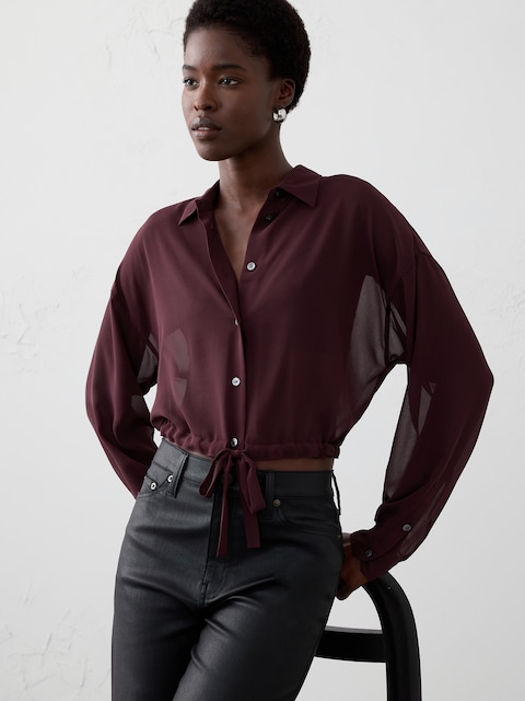 Chemisier Femme Violet Banana Republic Taille XS - Occasion Très Bon état