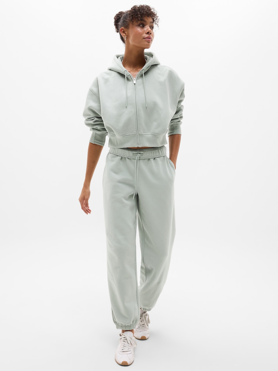 Forever Fleece Crop Full Zip