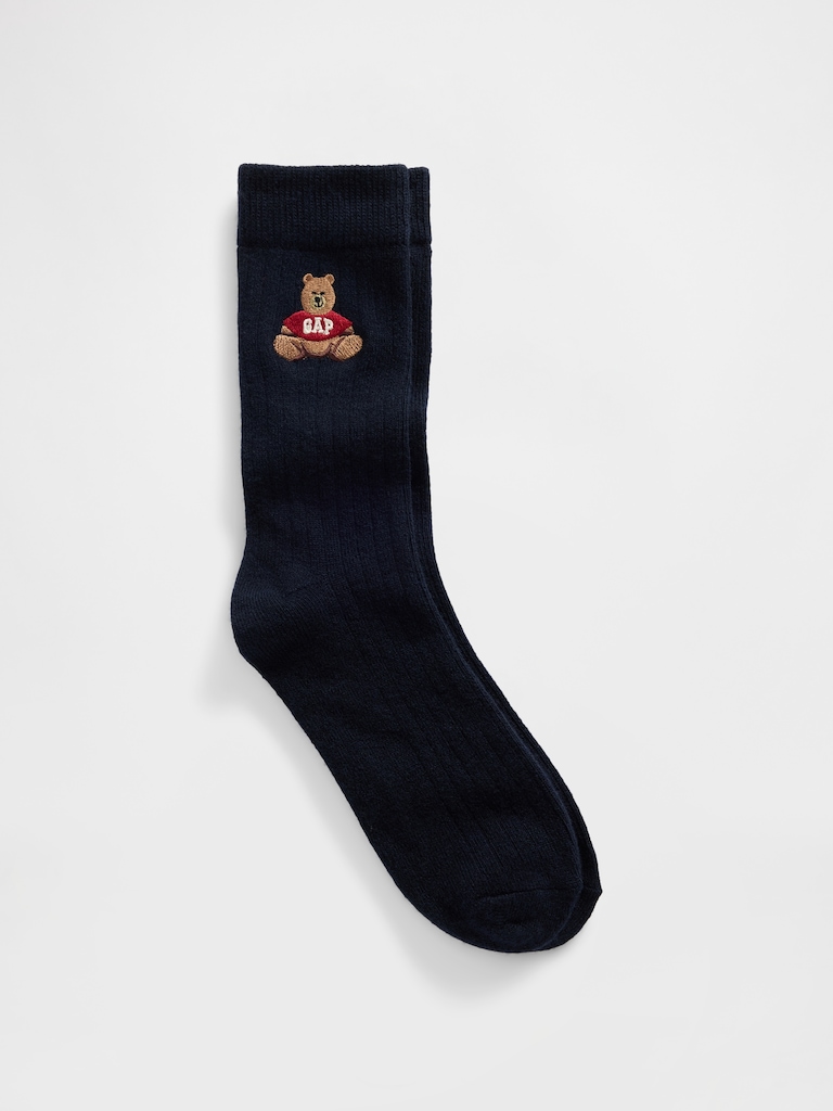 Brannan Bear Logo Crew Socks