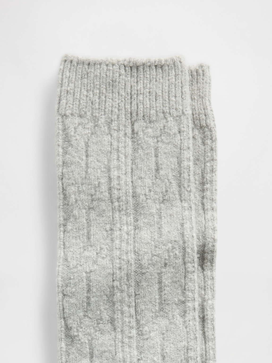 CashSoft Cable-Knit Knee-High Socks