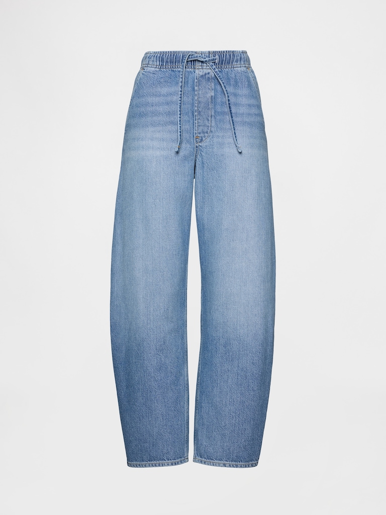 High Rise UltraSoft Barrel Jeans