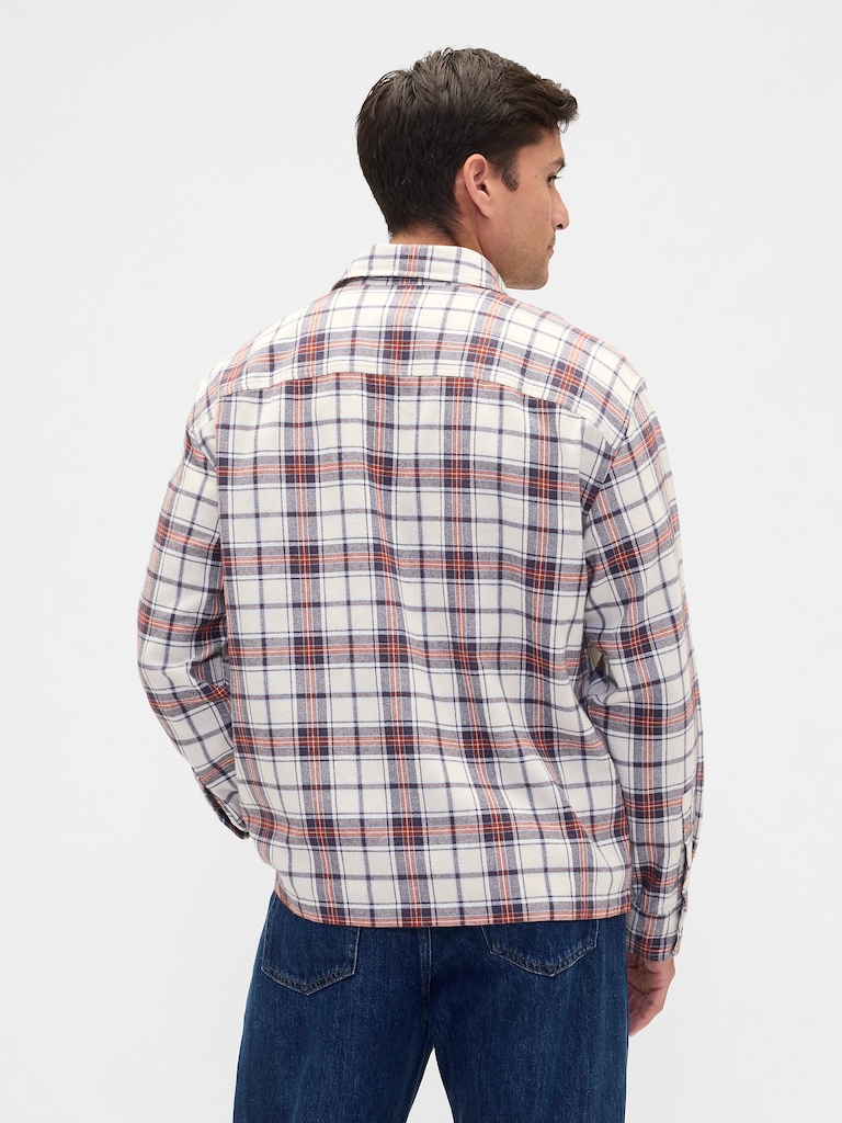 Flannel Shirt in Boxy Fit