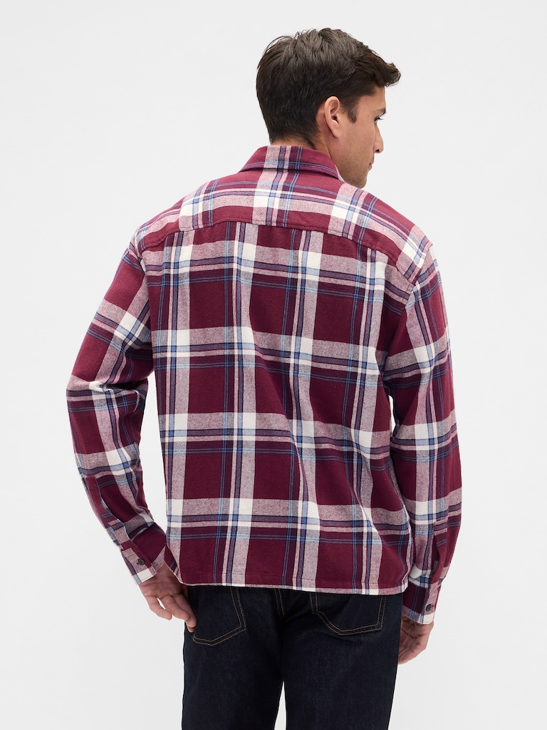 Flannel Shirt in Boxy Fit