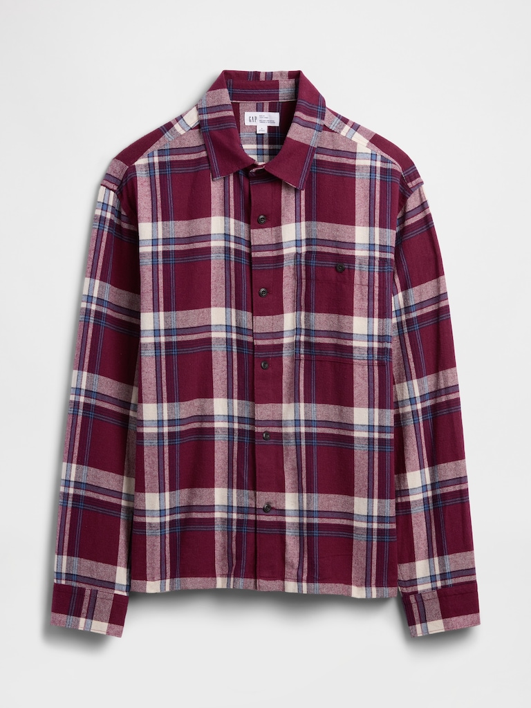 Flannel Shirt in Boxy Fit