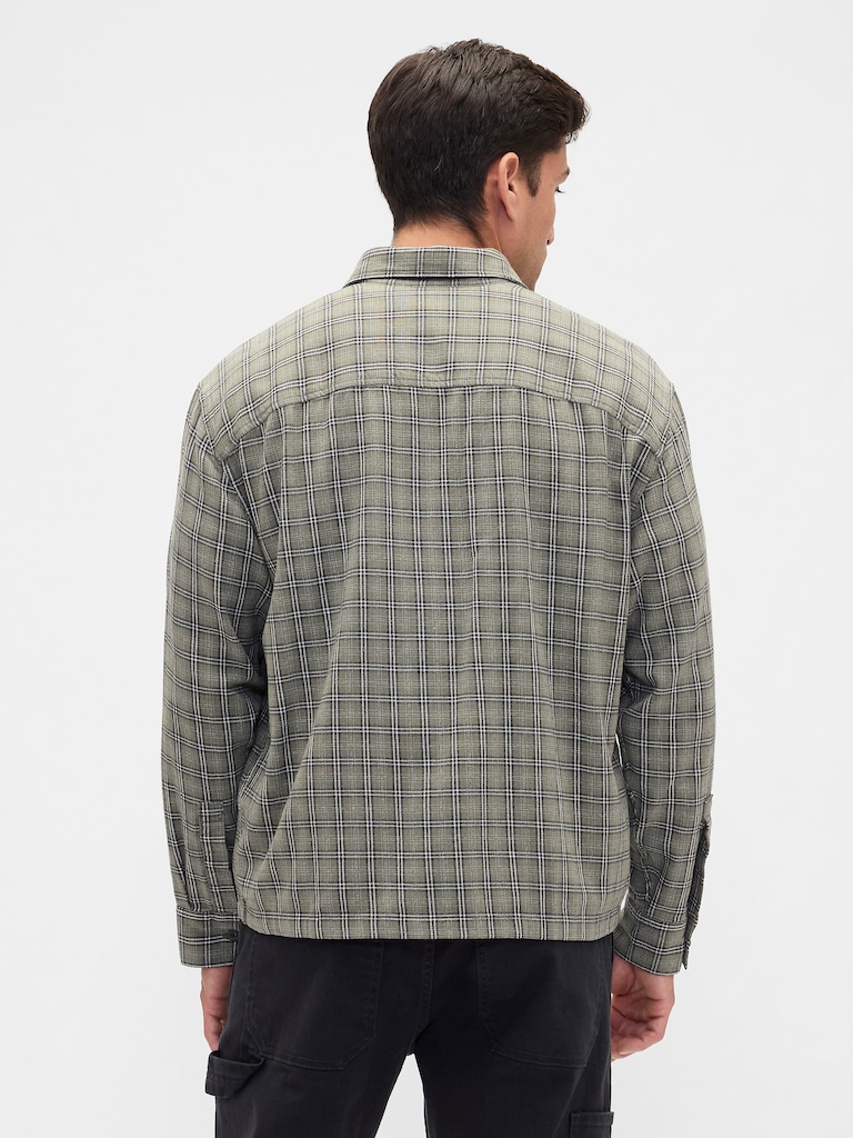 Flannel Shirt in Boxy Fit