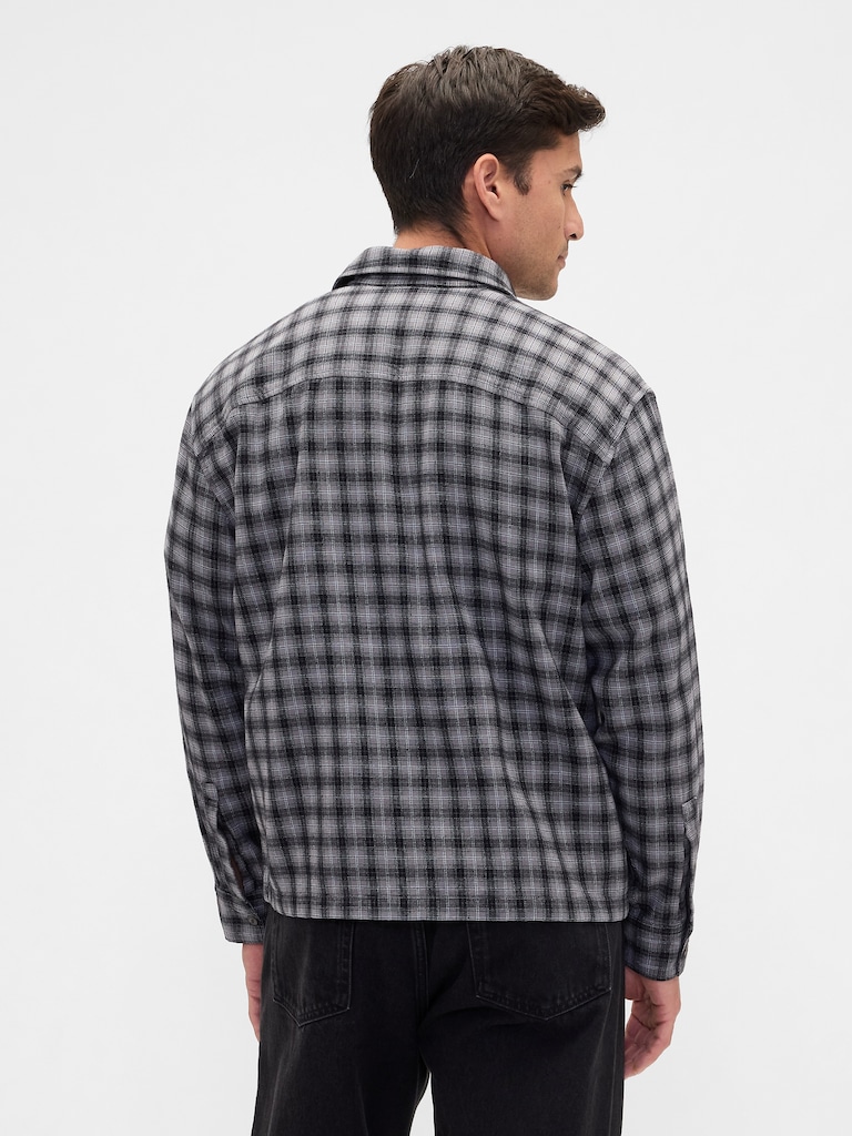 Flannel Shirt in Boxy Fit