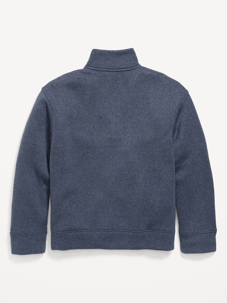 Sweater-Fleece Quarter-Zip for Boys
