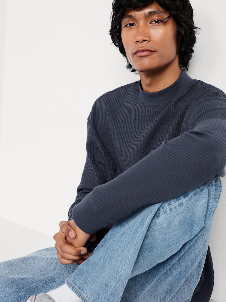 Heavyweight Long-Sleeve Waffle T-Shirt