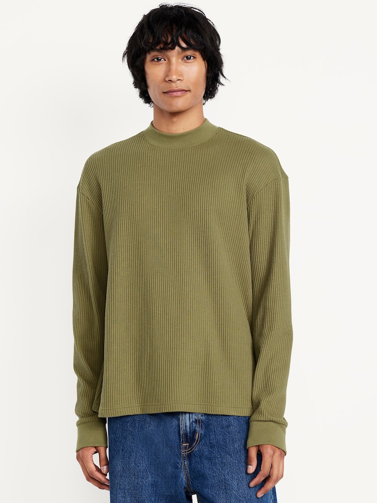 Heavyweight Long-Sleeve Waffle T-Shirt
