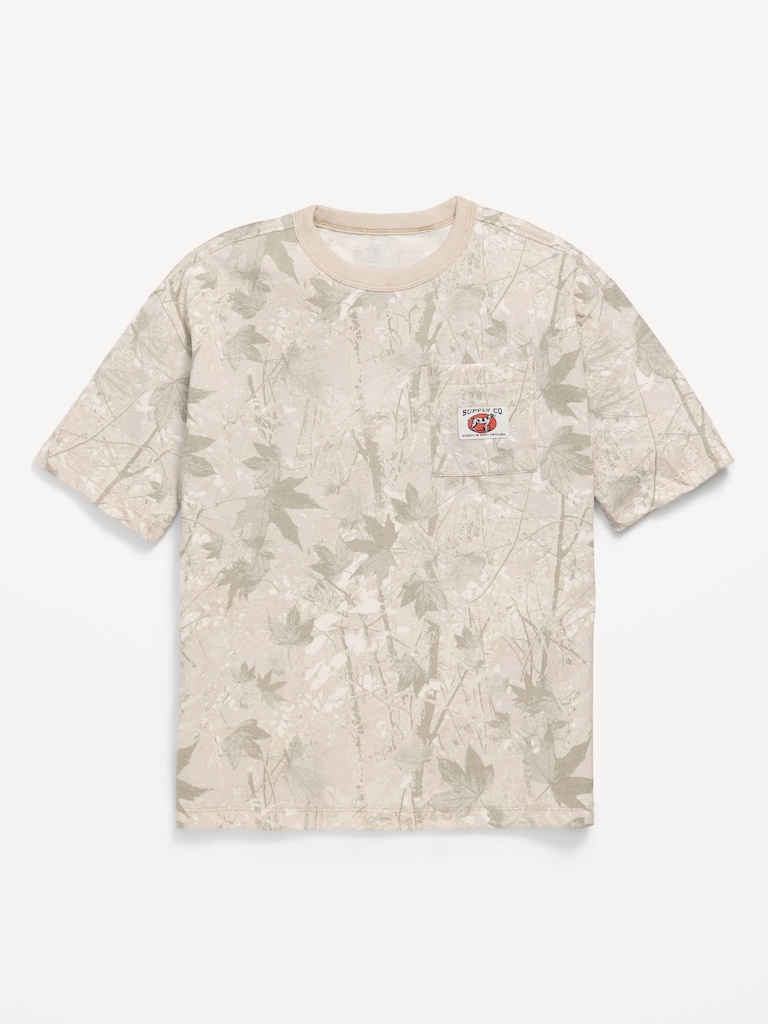 Short-Sleeve Oversized Pocket T-Shirt for Boys