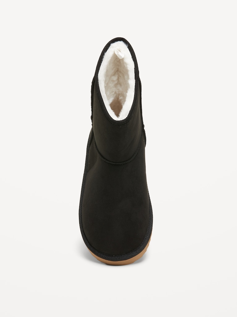 Faux-Suede Faux-Fur Lined Boots for Girls