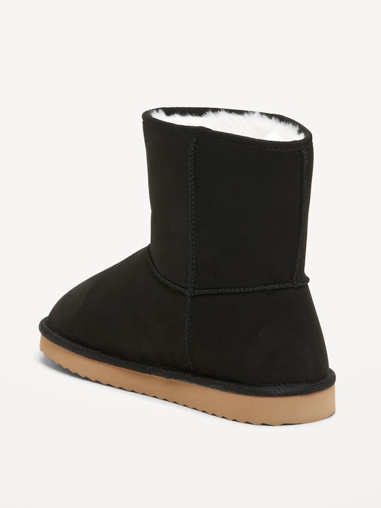 Faux-Suede Faux-Fur Lined Boots for Girls