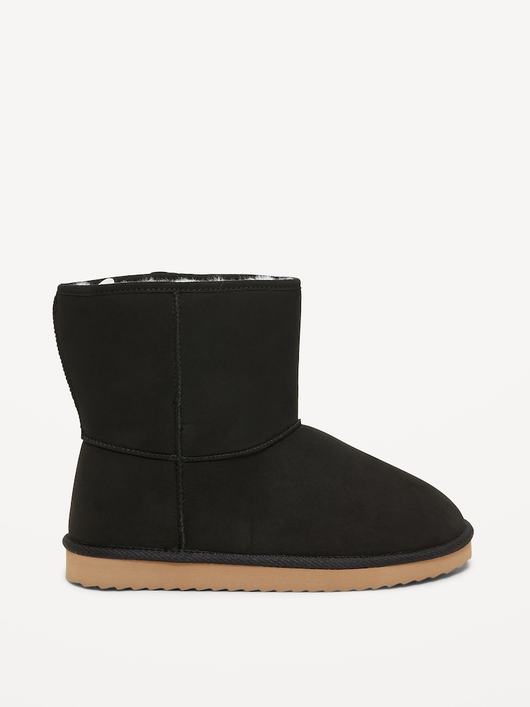 Faux-Suede Faux-Fur Lined Boots for Girls