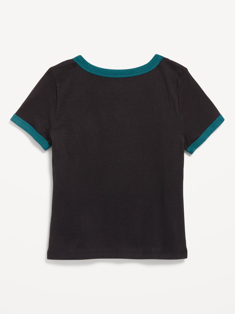 Philadelphia Eagles Fitted Graphic Ringer T-Shirt for Girls