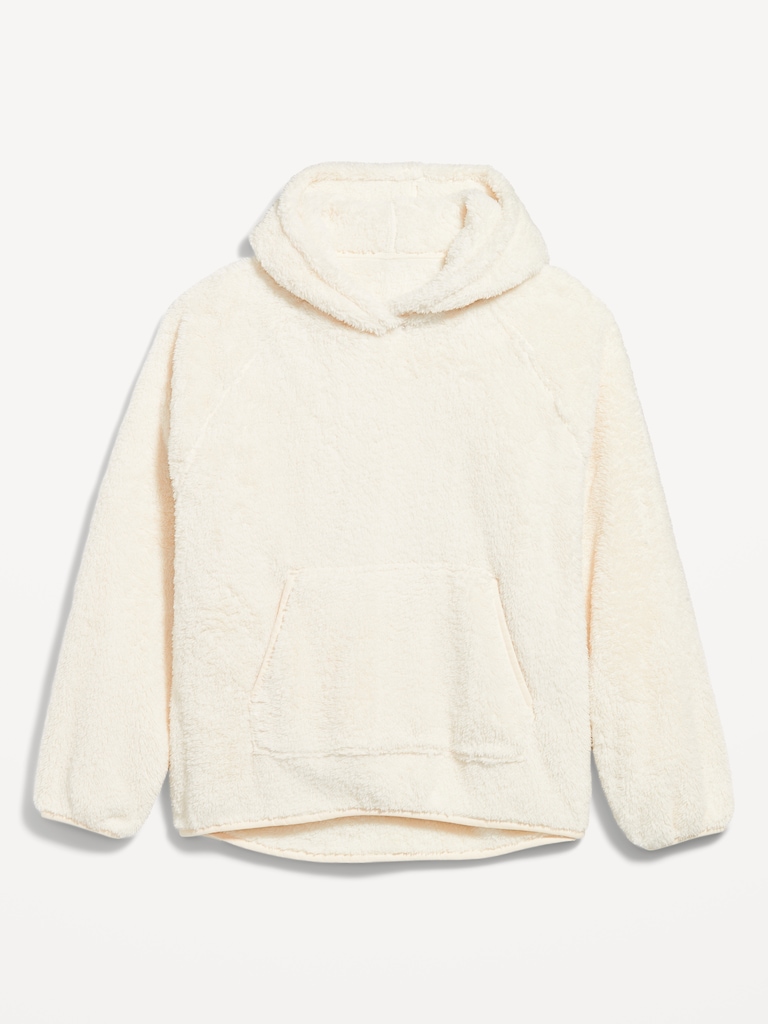 Oversized Sherpa Pullover Hoodie