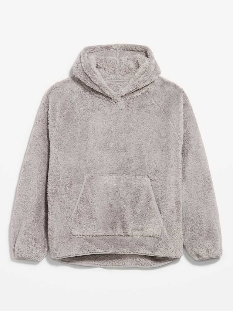 Oversized Sherpa Pullover Hoodie