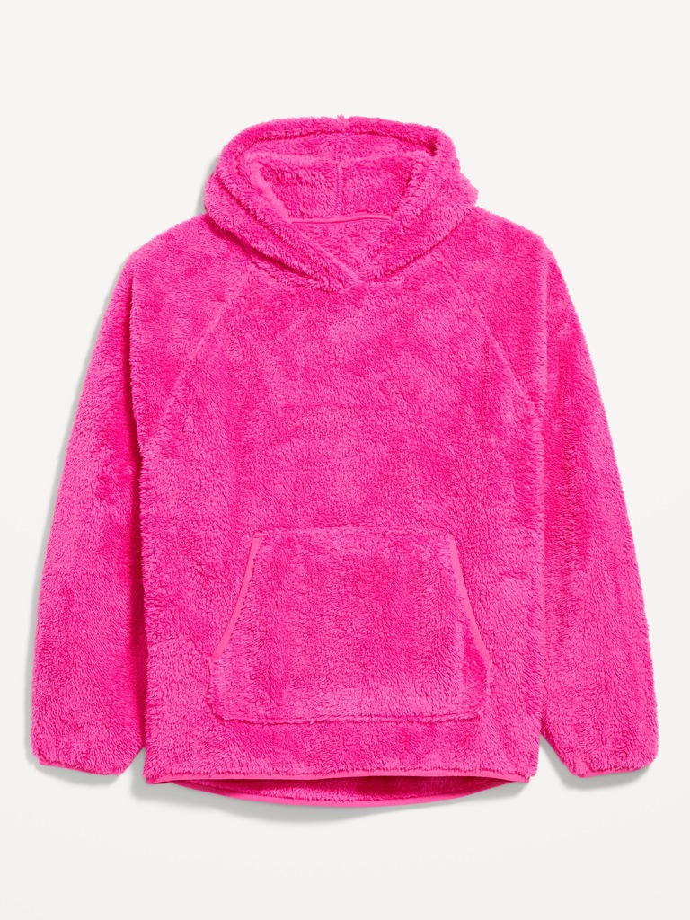 Oversized Sherpa Pullover Hoodie