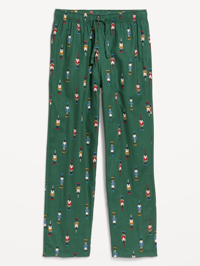 Printed Flannel Pajama Pants for Men