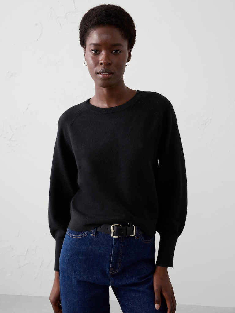 Volume-Sleeve Sweater