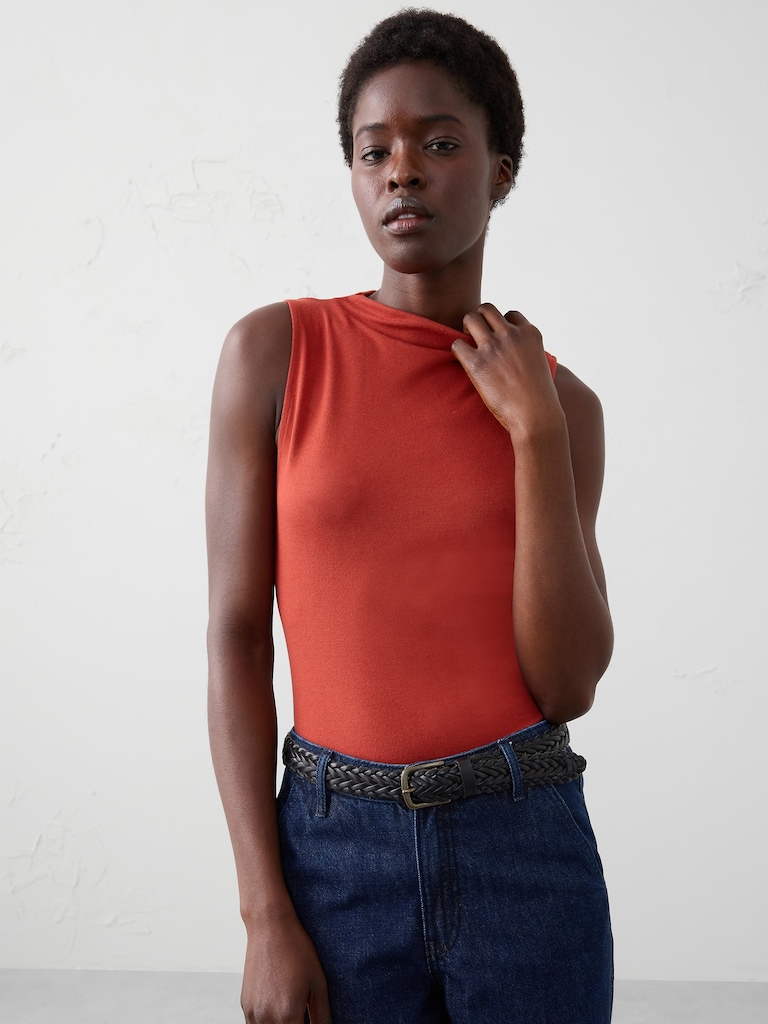 Soft Luxe Mock-Neck Top