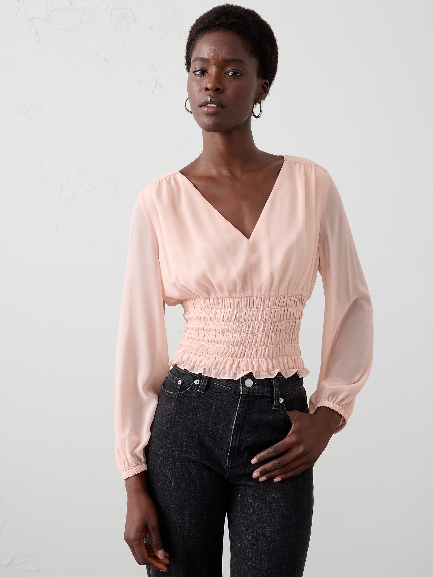 Women's Pink Tops & Blouses | Banana Republic Factory