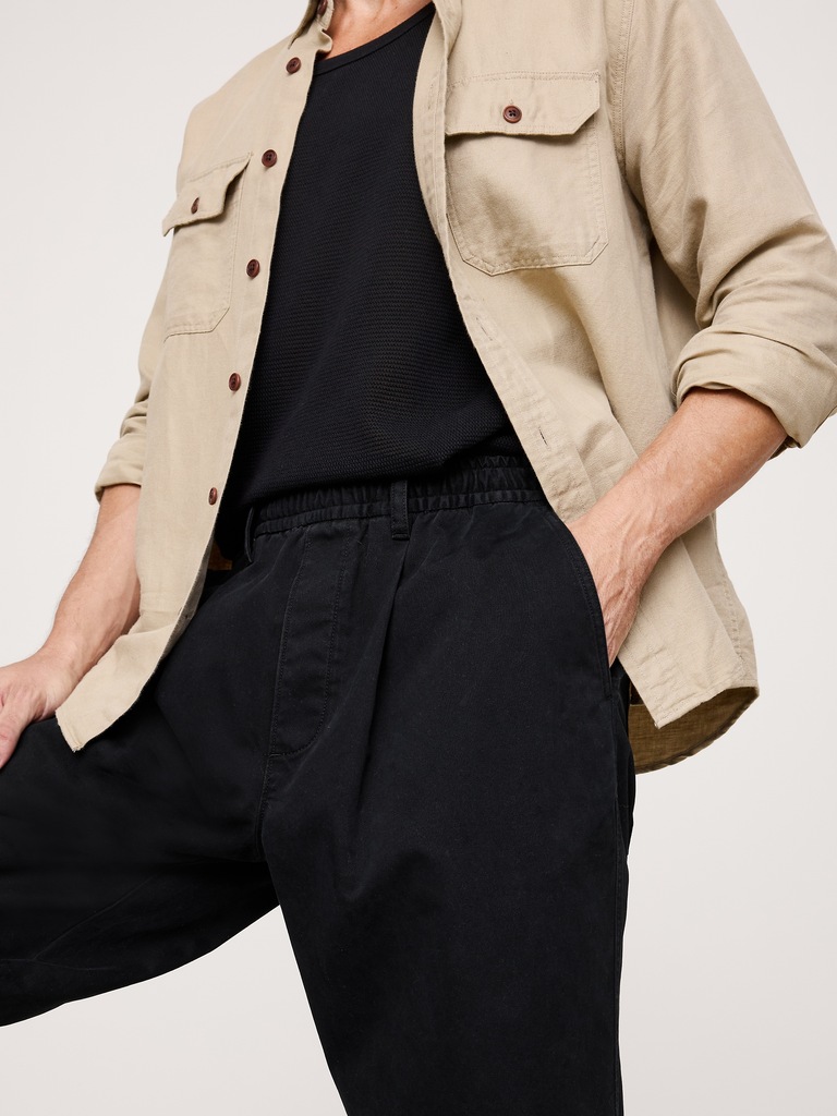Loose Lightweight Cotton Pull-On Pant