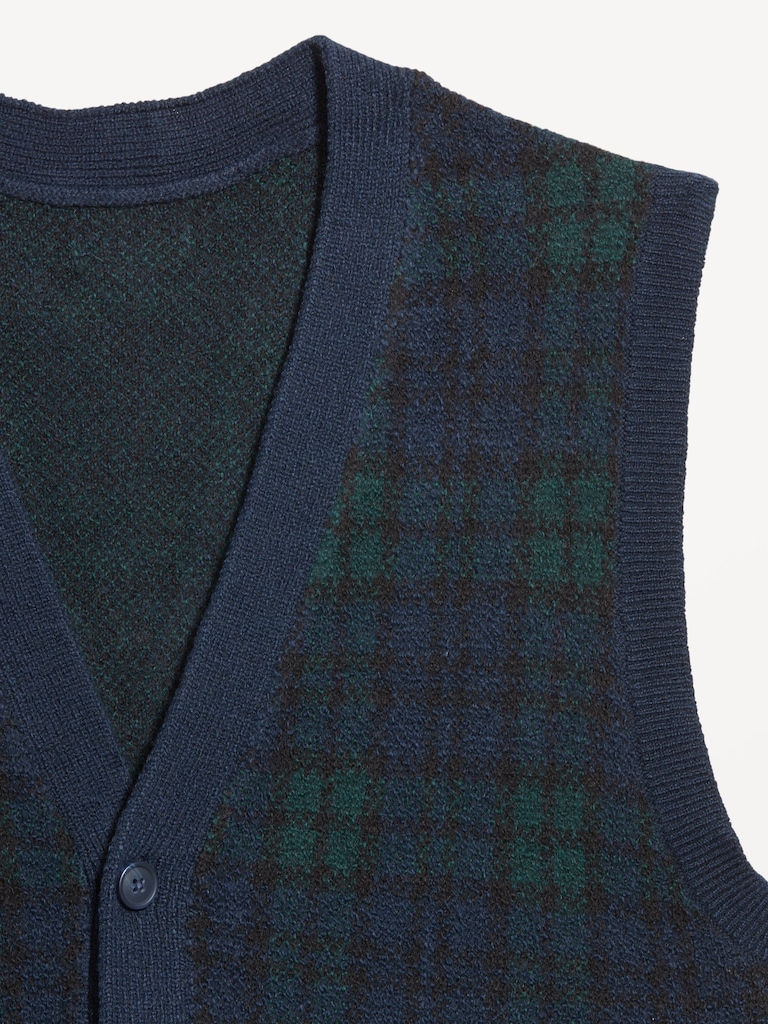 SoSoft Button-Front Sweater Vest