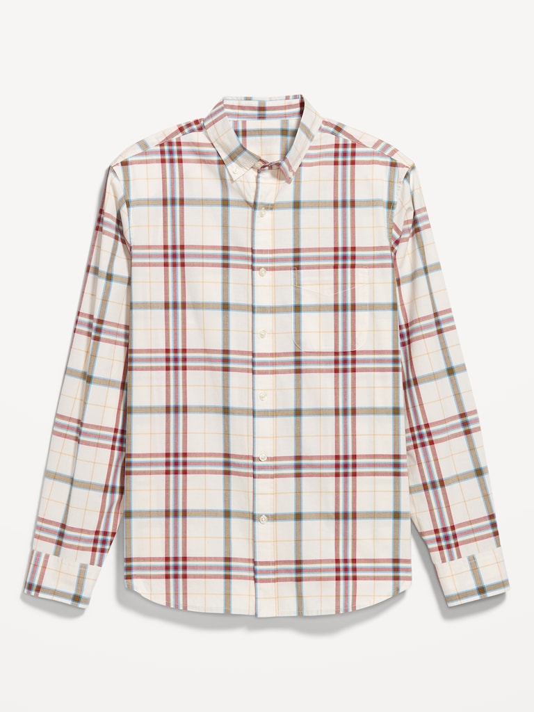 Classic Fit Everyday Plaid Poplin Shirt