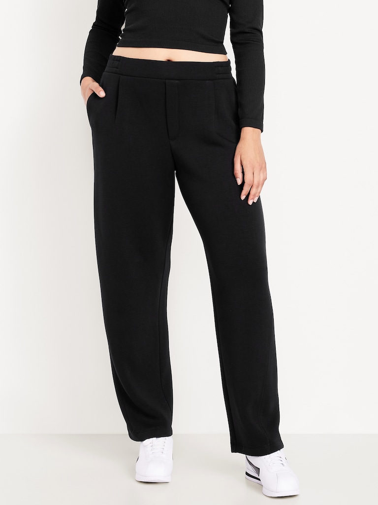 High-Waisted Bounce Fleece Barrel Sweatpants