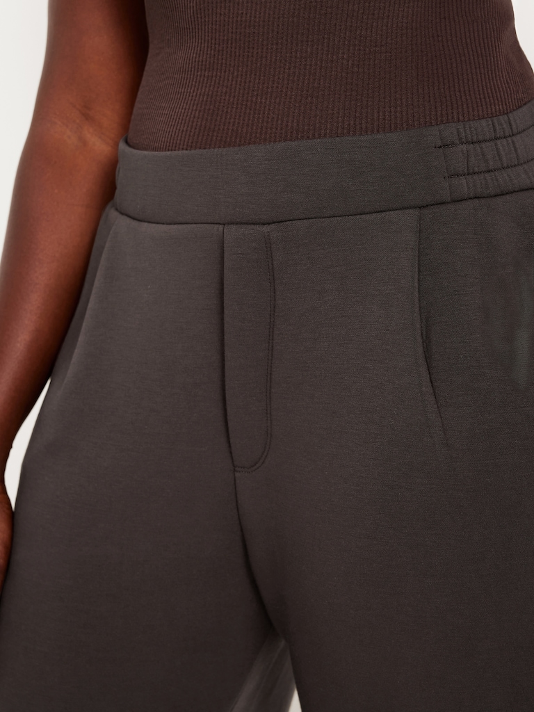 High-Waisted Bounce Fleece Barrel Sweatpants